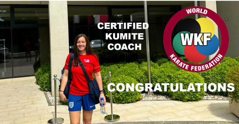 Congratulations to Sensei Jade Honeywood on her WKF Coaching Accreditation
